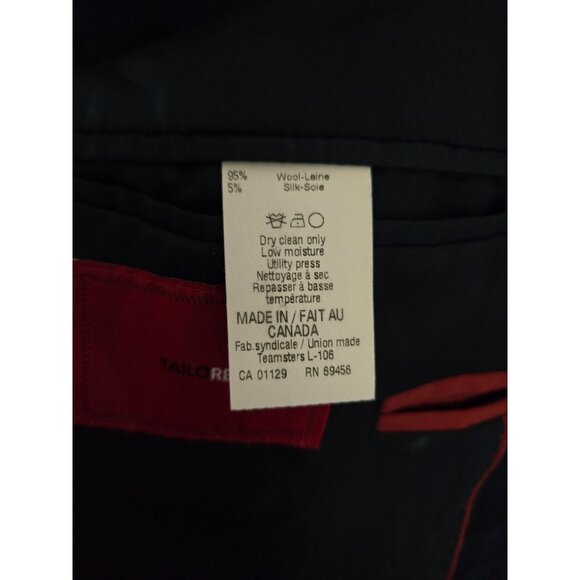 TailoRED  x Ermenegildo Zegna Cloth Plaid Wool Silk Sports Coat Size 56L Jacket - Picture 5 of 13